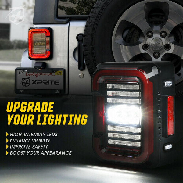 Inspire Series LED Taillights For Jeep Wrangler Clear It's a Jeep Thing  Shop