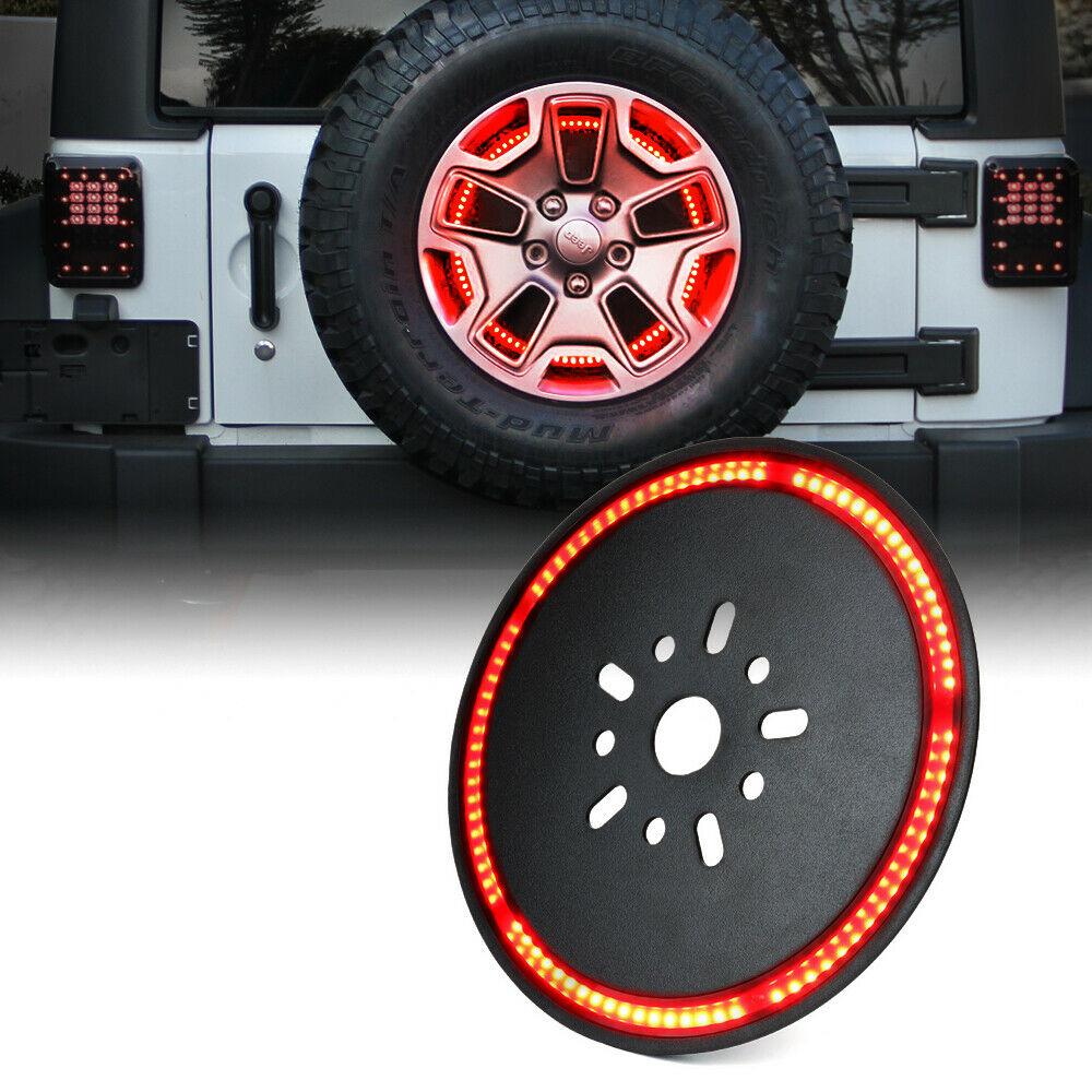 14" Cyclone Series Spare Tire LED Brake Light For 07-18 Jeep Wrangler Brake Lights 